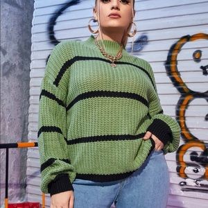 Striped Drop Shoulder Sweater